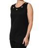 Dolce & Gabbana Black DG Embellished Sleeveless Tank Top