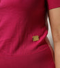 Dolce & Gabbana Pink Short Sleeves Buttoned Ascot Collar Top