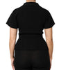 Dolce & Gabbana Black Wool Double Breasted Coat Jacket
