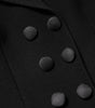 Dolce & Gabbana Black Wool Double Breasted Coat Jacket