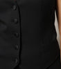 Dolce & Gabbana Black Wool Sleeveless Vest Waistcoat Top