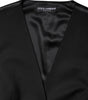 Dolce & Gabbana Black Wool Sleeveless Vest Waistcoat Top