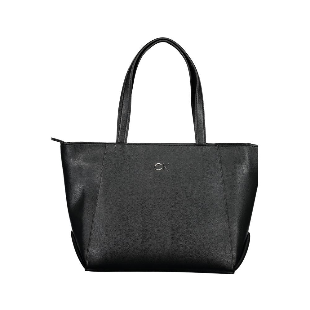 Sac à main en polyéthylène noir Calvin Klein