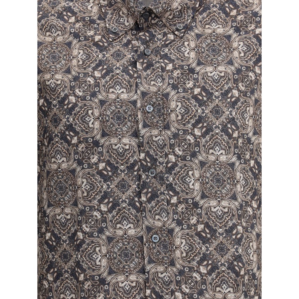 Brunello Cucinelli Chemise à imprimé cachemire