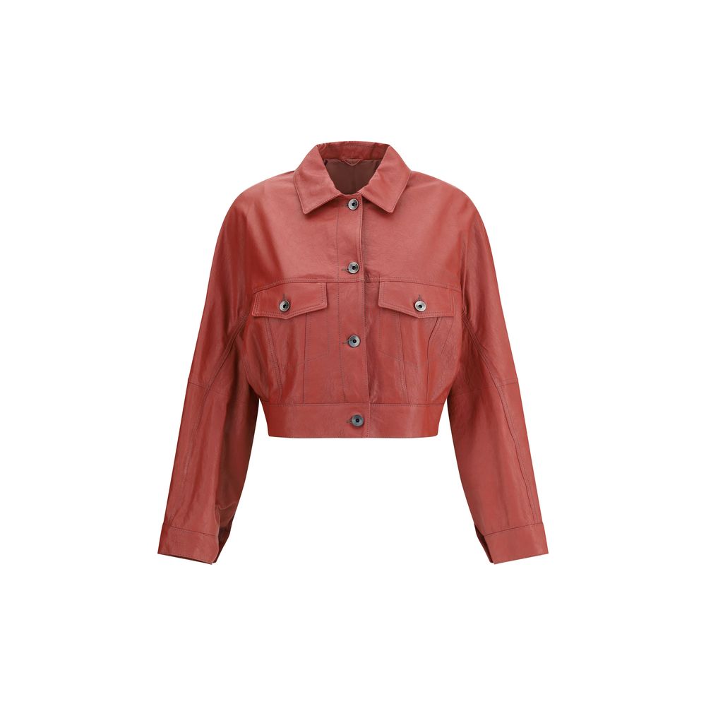 Veste en cuir Brunello Cucinelli