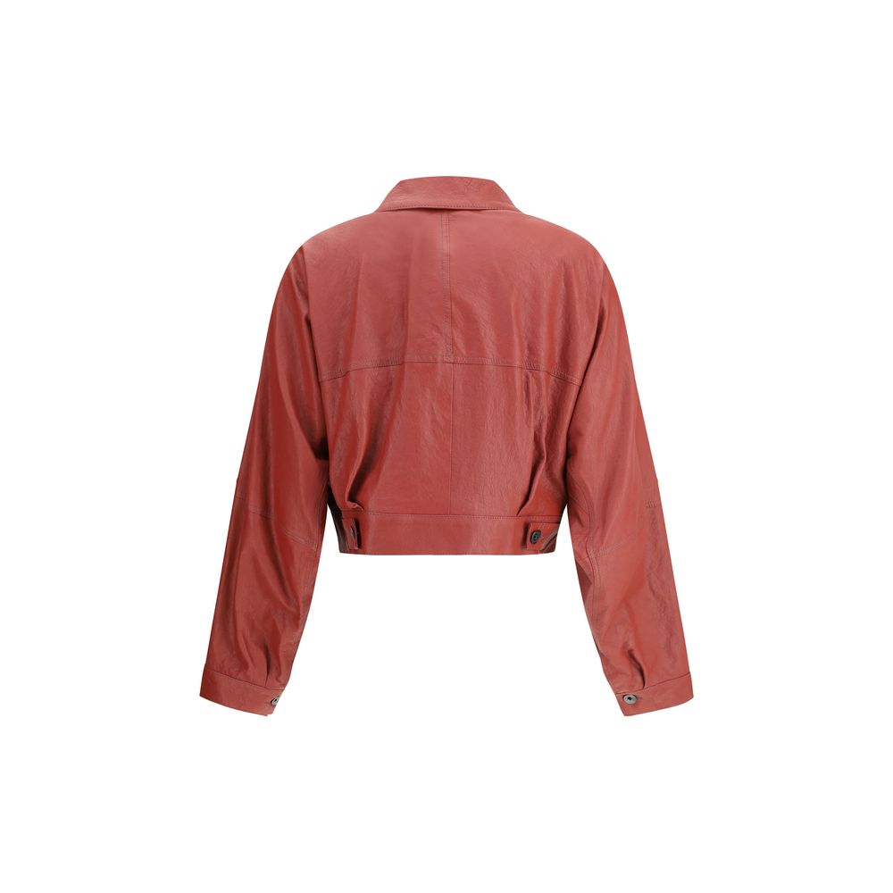 Veste en cuir Brunello Cucinelli