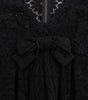 Dolce & Gabbana Black Ricamo Knitted Full Length Maxi Dress