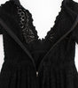 Dolce & Gabbana Black Ricamo Knitted Full Length Maxi Dress