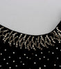 Dolce & Gabbana Brown Velvet Crystal Sheath Gown Dress