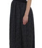 Dolce & Gabbana Black Gray Sheath Gown Full Length Dress