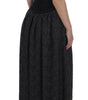 Dolce & Gabbana Black Gray Sheath Gown Full Length Dress