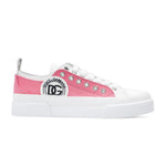 Baskets en coton rose Dolce & Gabbana