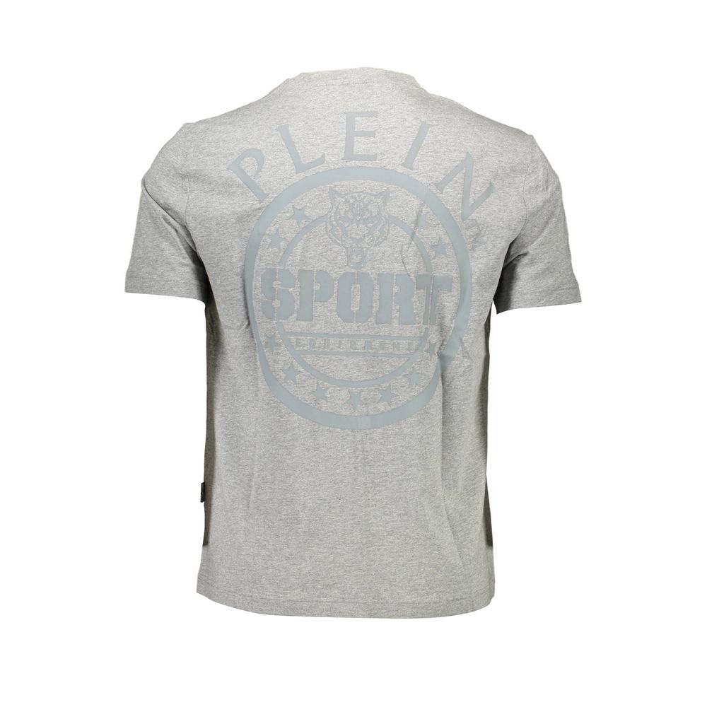 T-shirt Plein Sport en coton gris pour homme
