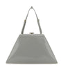 Sac à main en cuir gris Prada