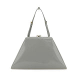 Sac à main en cuir gris Prada