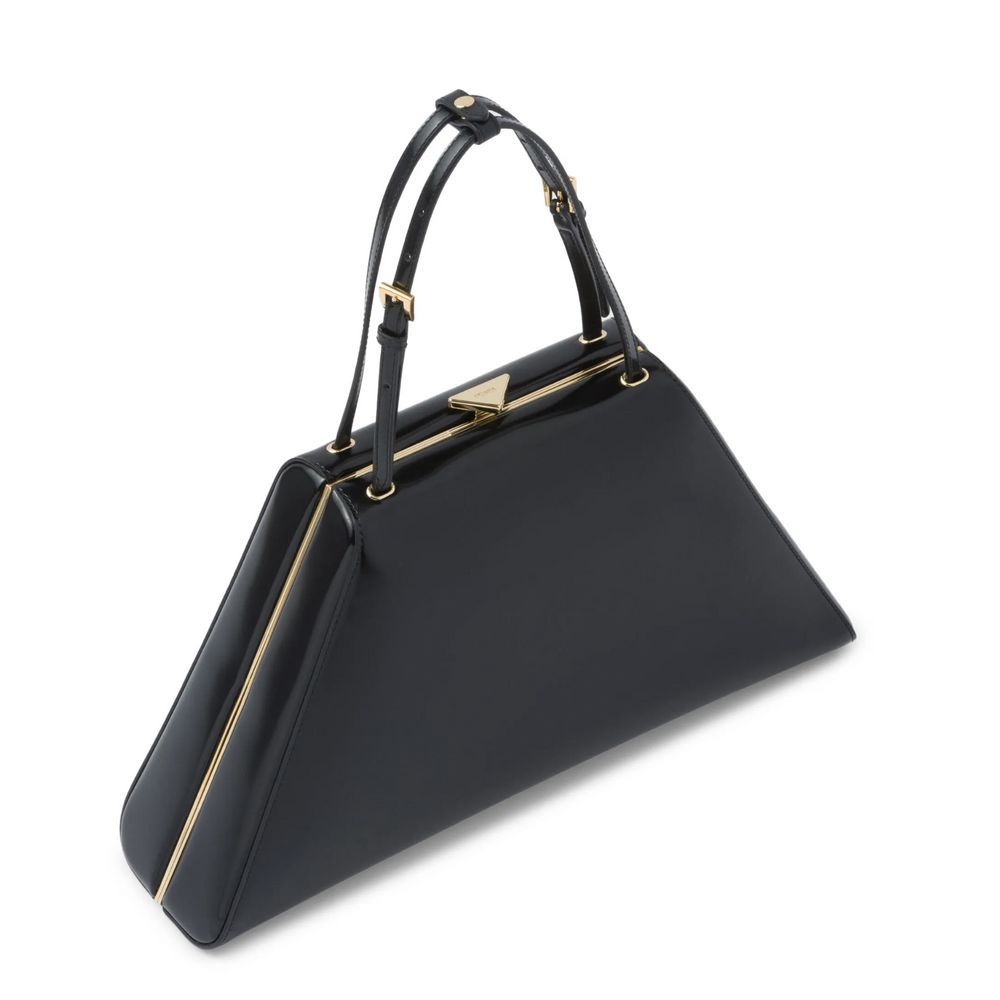 Sac à main Prada en cuir noir