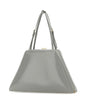 Sac à main en cuir gris Prada