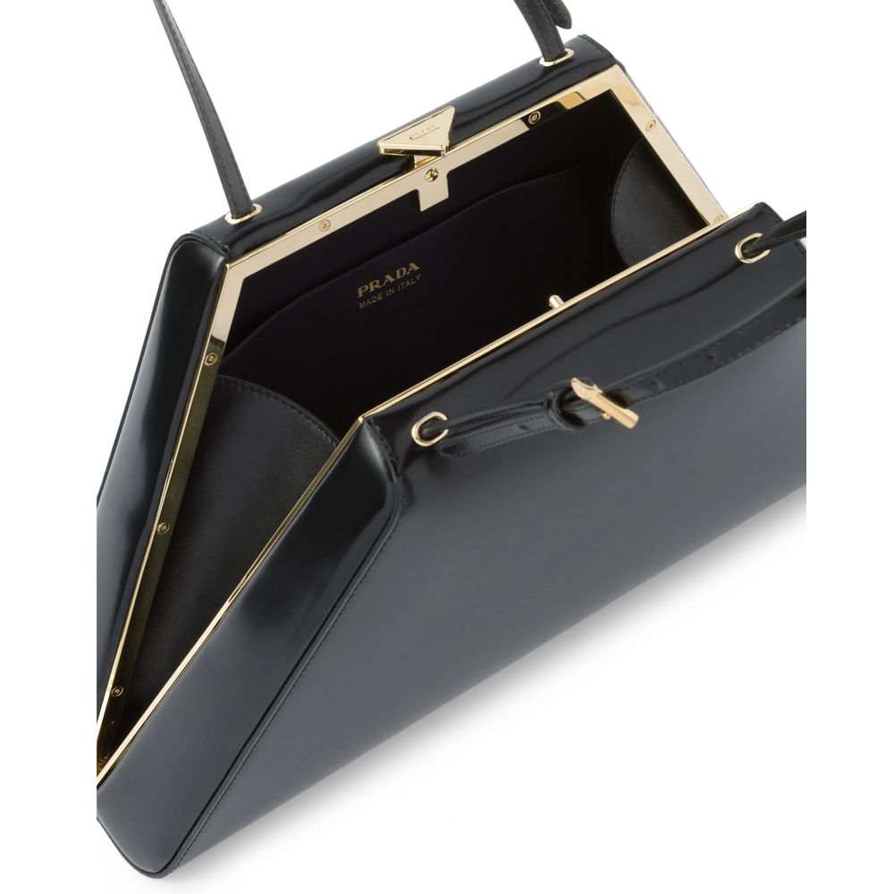 Sac à main Prada en cuir noir