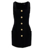 Balmain Black Wool Women Dress