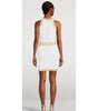Balmain White Viscose Women Dress with Faux Gold Buttons