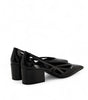 Prada Black Leather Cut-Out Pumps 55