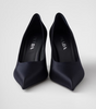 Prada Blue Satin Pumps