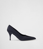 Prada Blue Satin Pumps