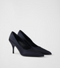Prada Blue Satin Pumps
