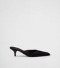 Prada Black Satin Sabot