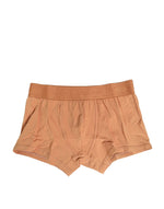 Dolce & Gabbana Brown Cotton Stretch Regular Boxer Underwear
