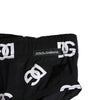 Dolce & Gabbana Black Nylon Logo Print Beachwear Brief Swimwear
