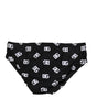 Dolce & Gabbana Black Nylon Logo Print Beachwear Brief Swimwear