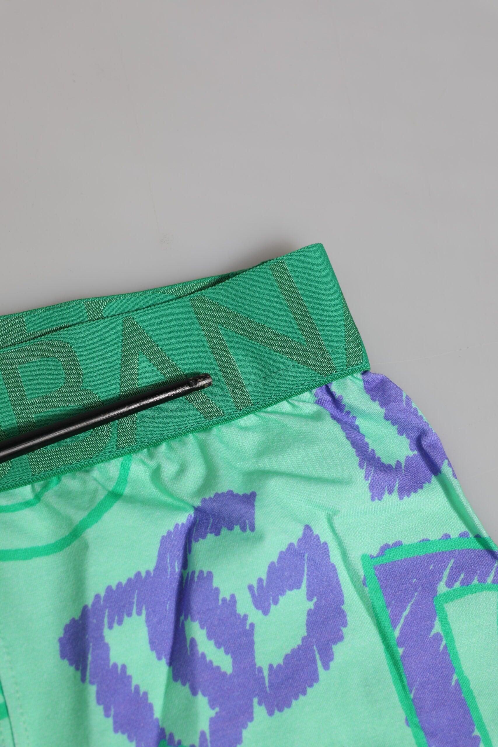 Boxer Dolce &amp; Gabbana en coton vert avec logo DG imprimé