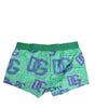 Boxer Dolce &amp; Gabbana en coton vert avec logo DG imprimé