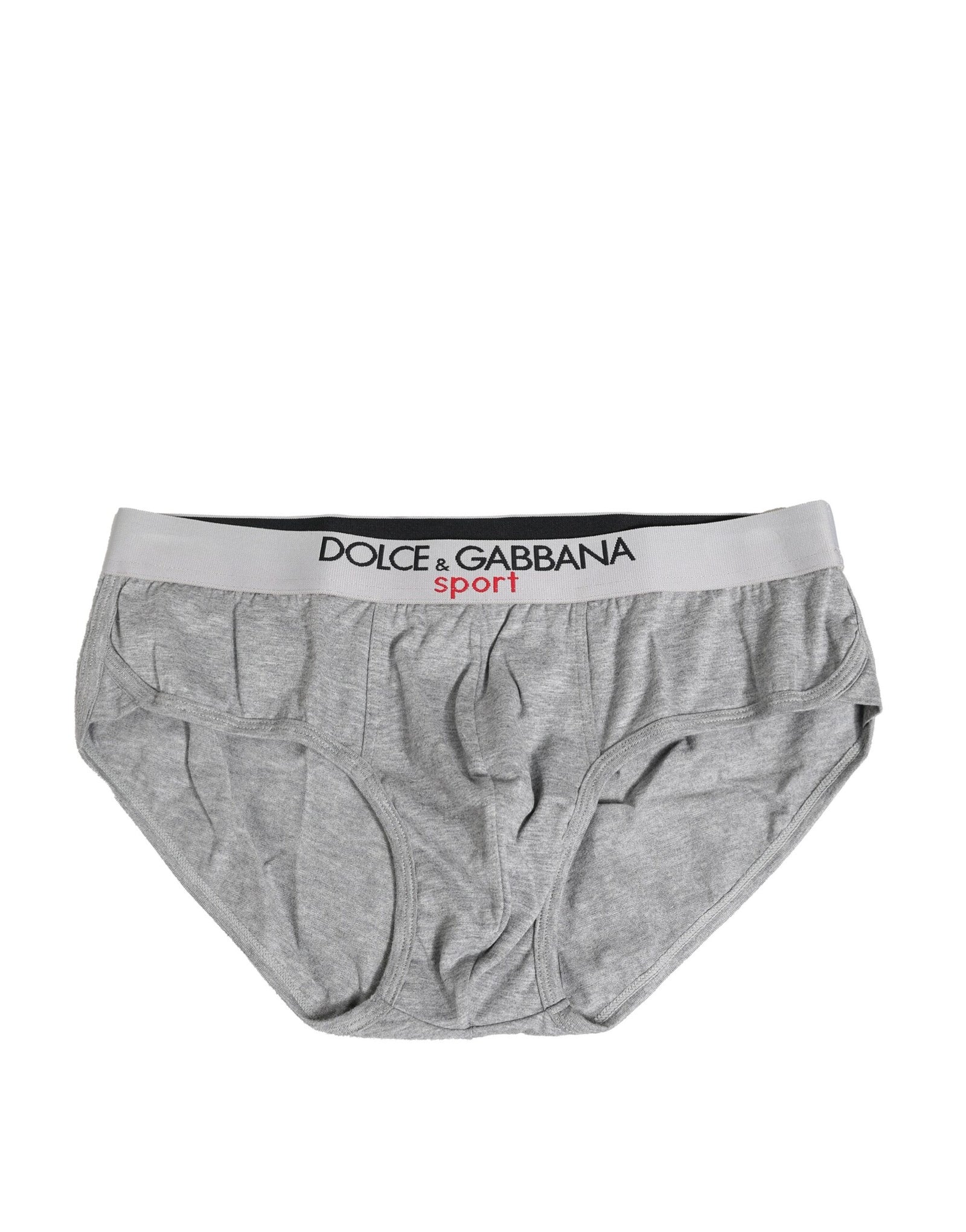 Slip homme Dolce &amp; Gabbana en coton stretch gris