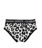 Slip homme Dolce &amp; Gabbana en coton noir et blanc à imprimé léopard