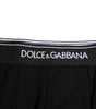 Boxer classique en coton stretch noir Dolce & Gabbana