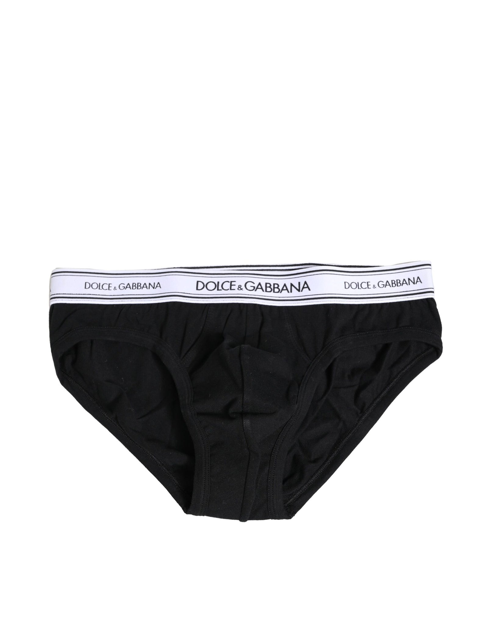 Sous-vêtement classique en coton stretch noir Dolce &amp; Gabbana
