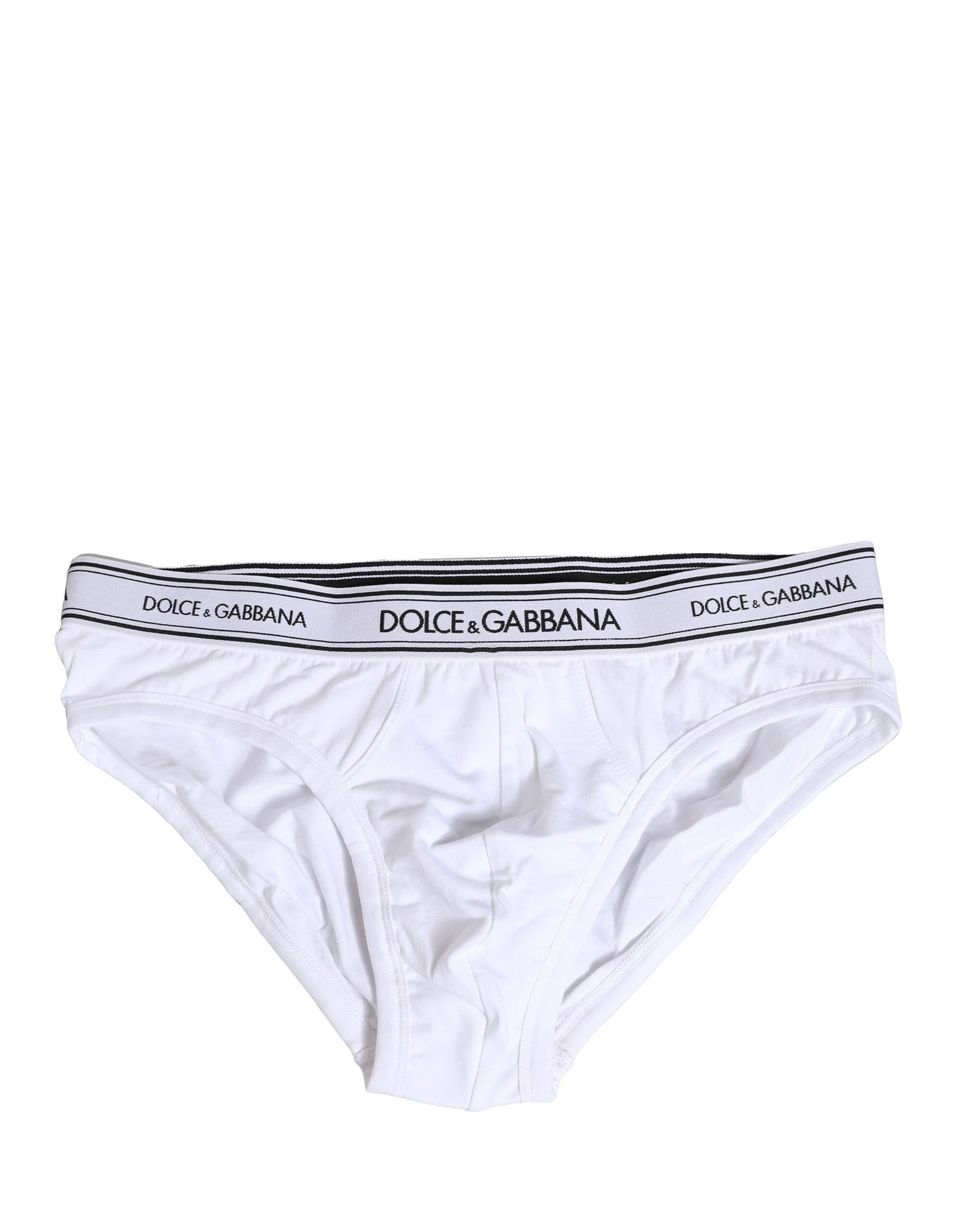 Sous-vêtement classique en coton stretch blanc Dolce &amp; Gabbana