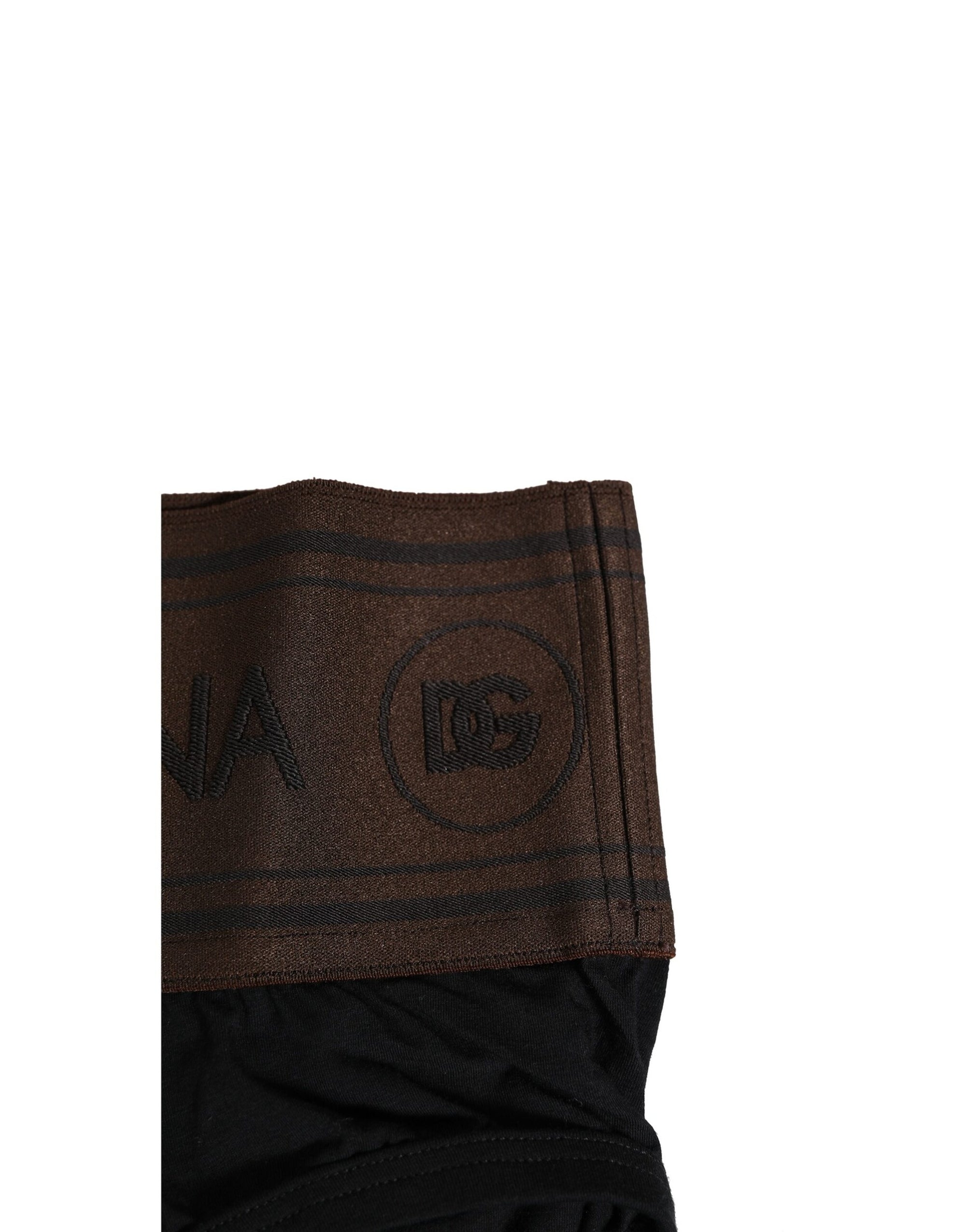 Sous-vêtement classique en coton stretch noir Dolce &amp; Gabbana