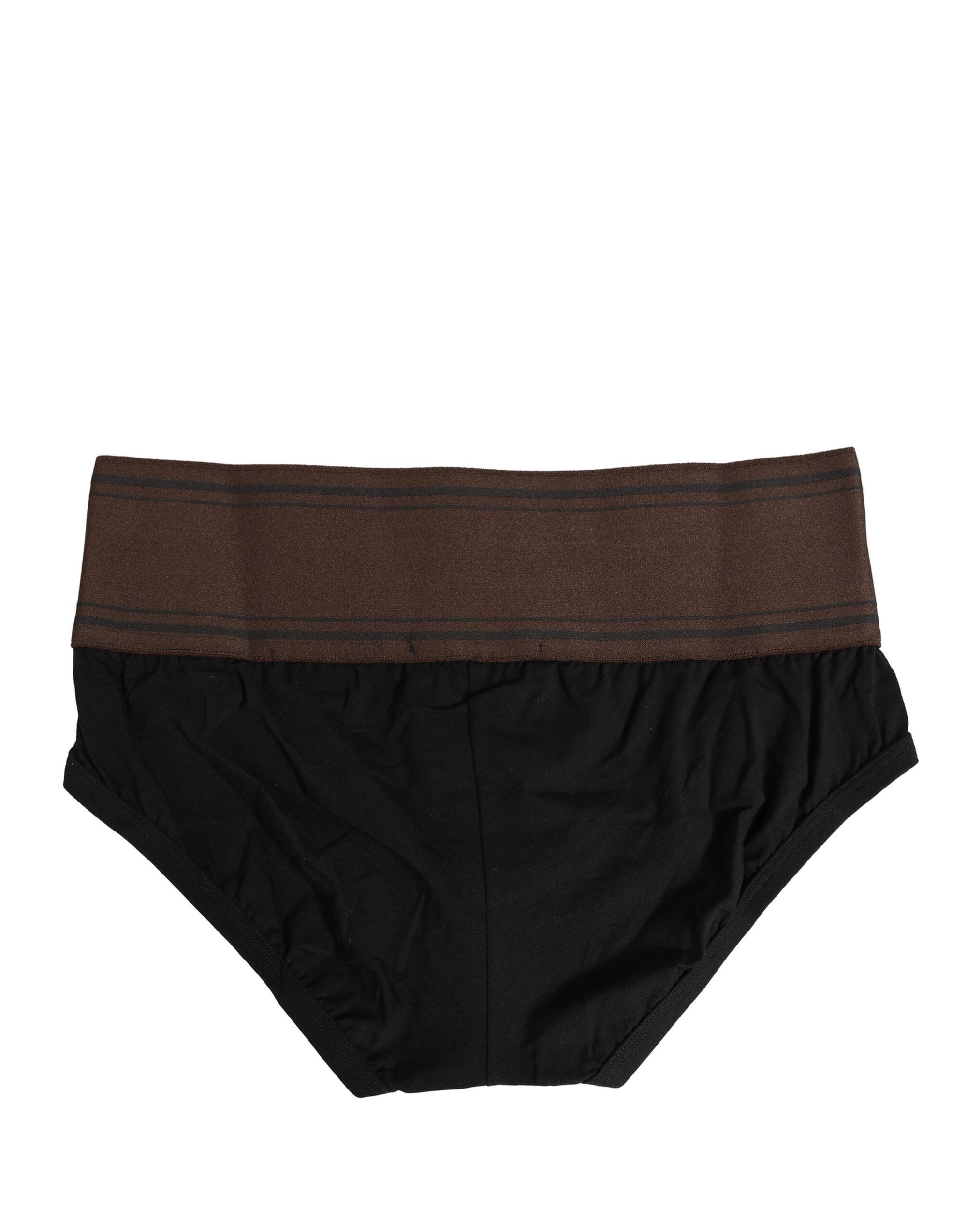 Sous-vêtement classique en coton stretch noir Dolce &amp; Gabbana