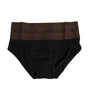 Sous-vêtement classique en coton stretch noir Dolce &amp; Gabbana