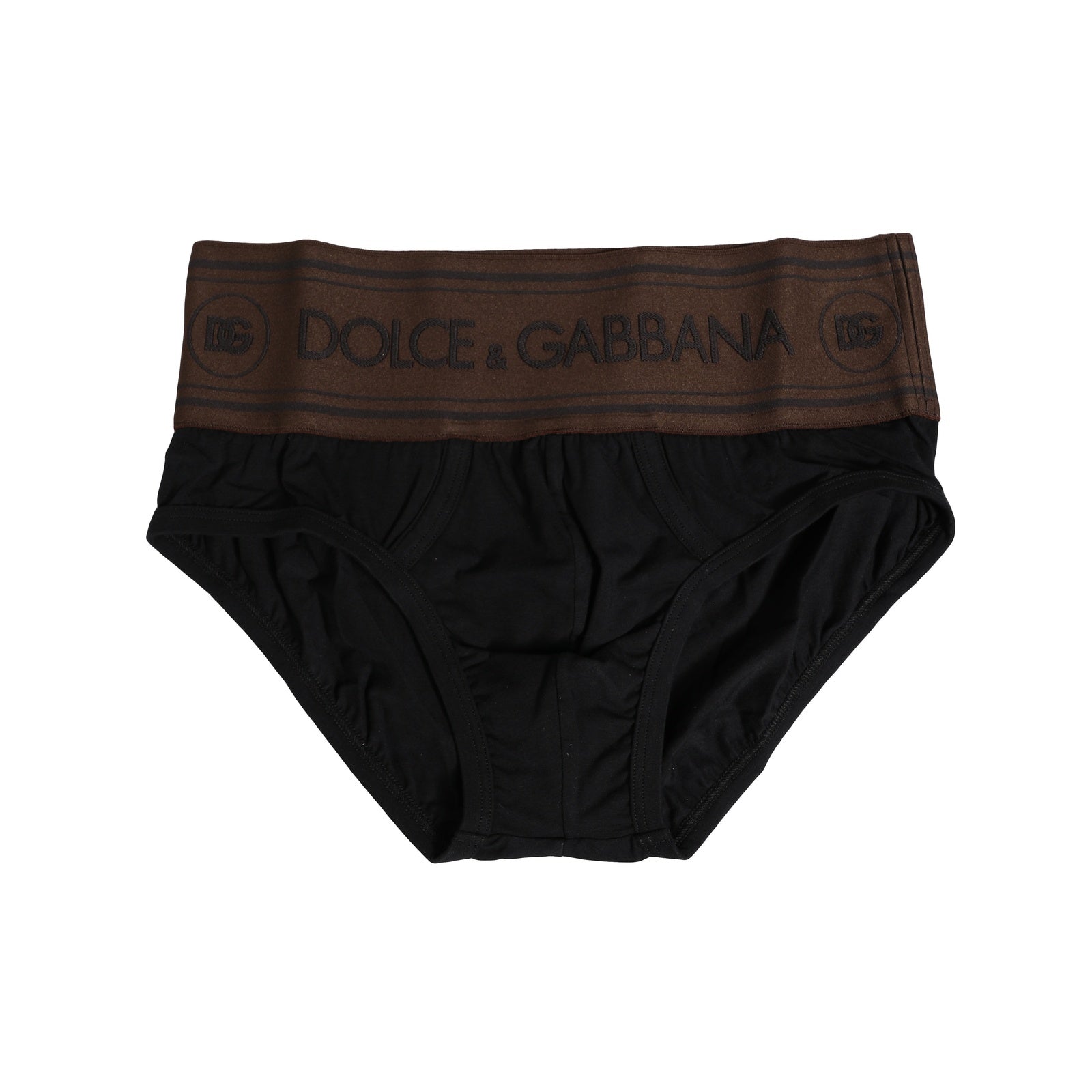 Sous-vêtement classique en coton stretch noir Dolce &amp; Gabbana