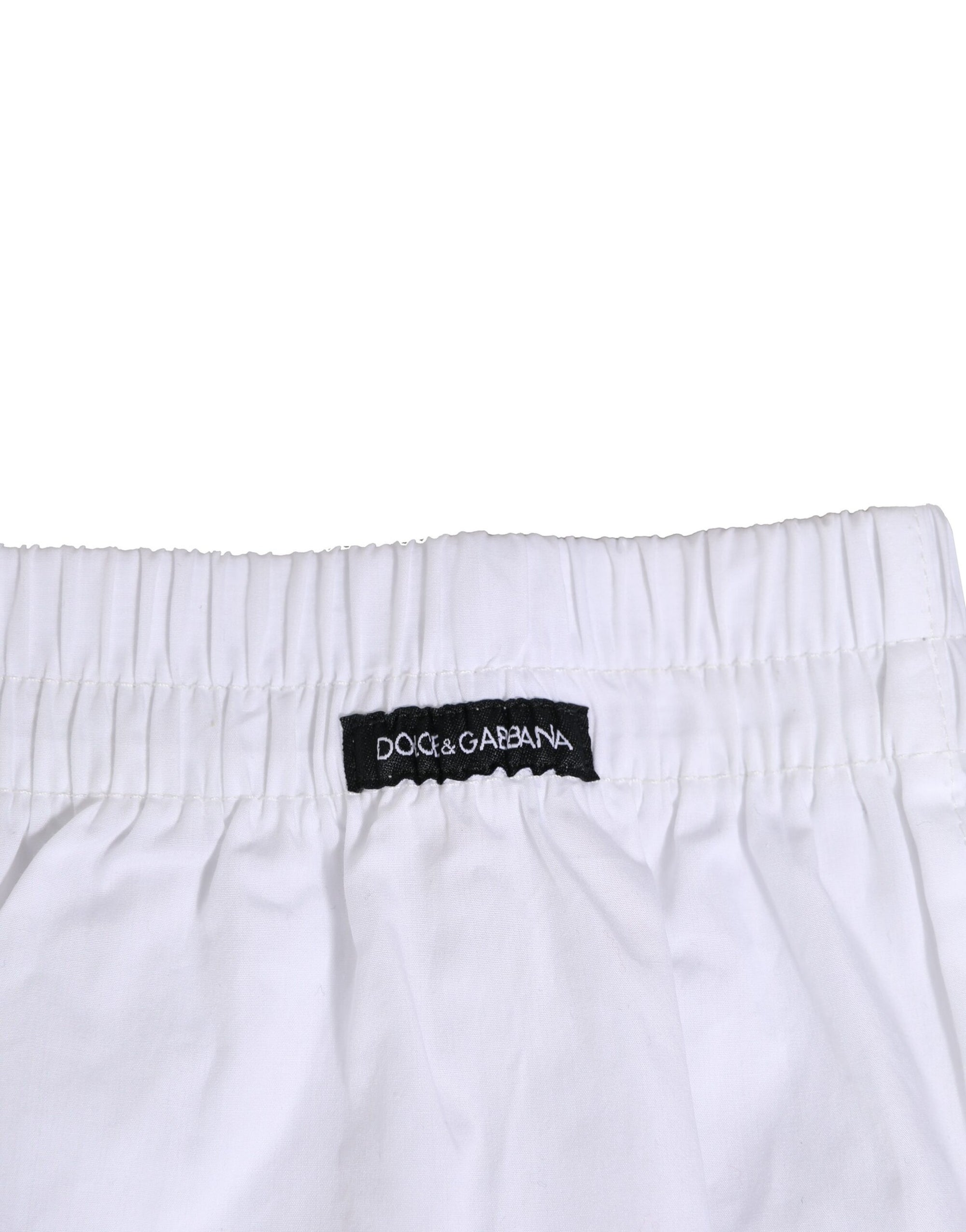 Boxer-short Dolce &amp; Gabbana en coton blanc