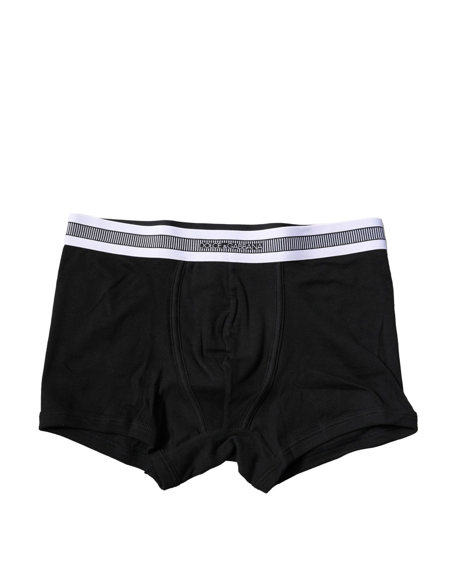 Boxer classique en coton stretch noir Dolce &amp; Gabbana