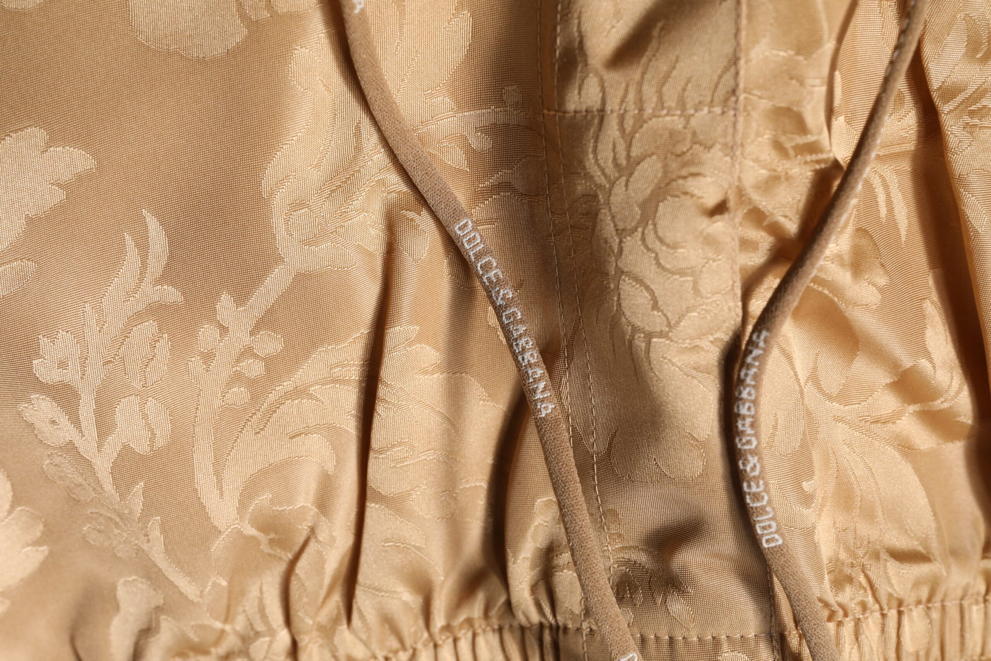 Dolce & Gabbana Brown Floral Jacquard Beachwear Shorts Swimwear