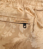 Dolce & Gabbana Brown Floral Jacquard Beachwear Shorts Swimwear