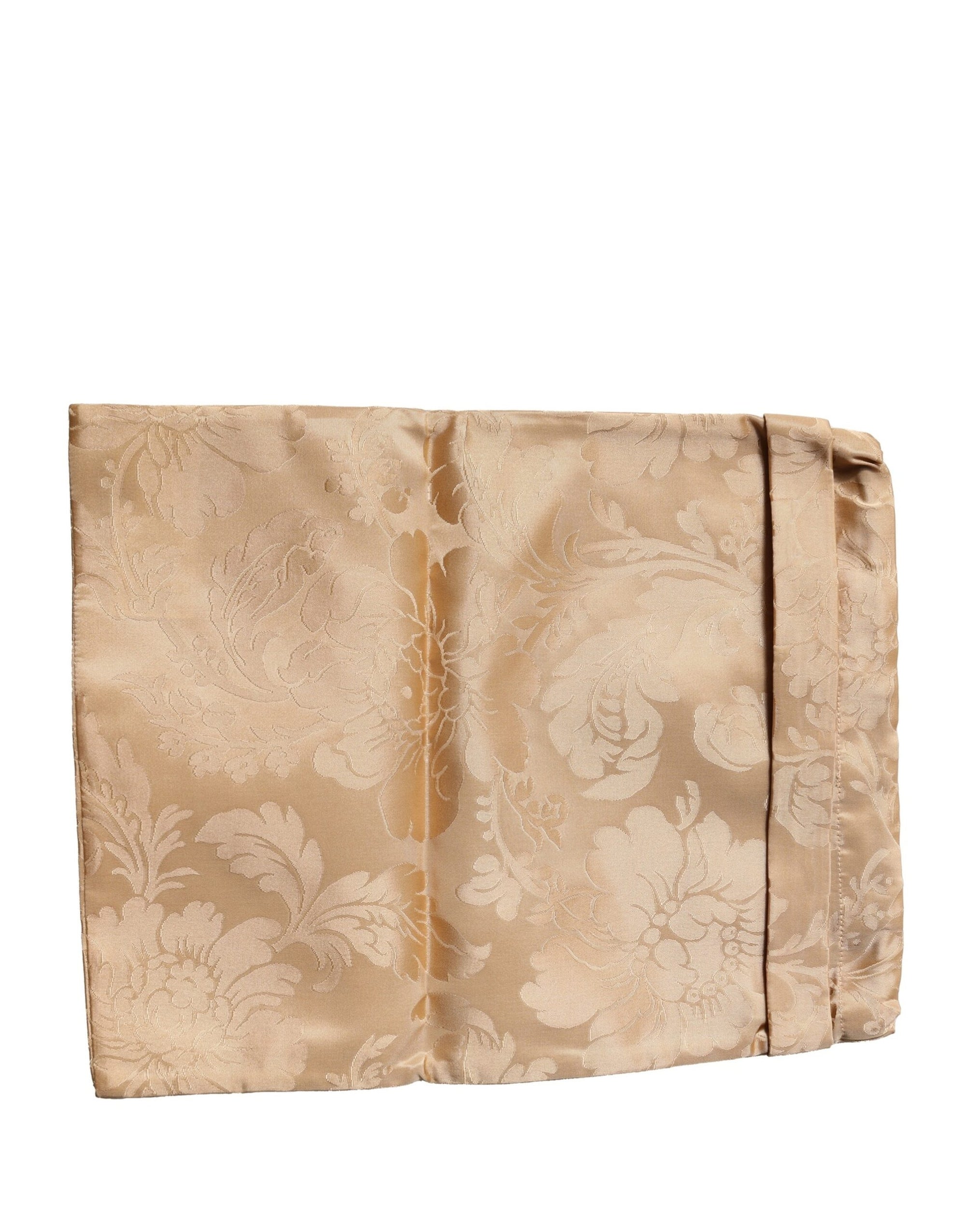 Dolce & Gabbana Brown Floral Jacquard Beachwear Shorts Swimwear