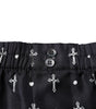 Sous-vêtements short en soie noire imprimée Dolce & Gabbana