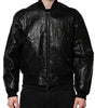 Dolce & Gabbana Black Logo Plaque Bomber Full Zipper Jacket
